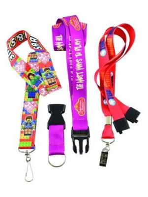 China Sublimated Logo Printed Lanyards With Custom Full Color Personalized Print for sale
