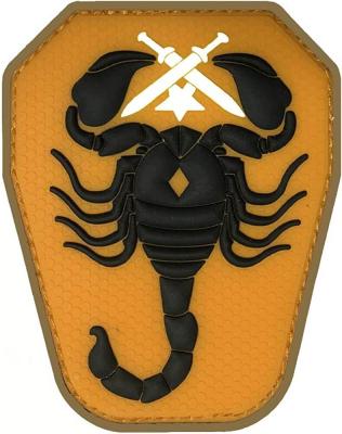 China Morale PVC Rubber Patches Custom Scorpion Military Army Tactical Patch for sale