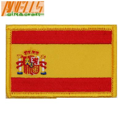 China Spain Flag Patch Sew-On Morale Tactical Travel Patches Spanish  Flag Military Embroidered Tactical Patch Morale Shoulder à venda