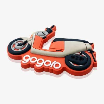 China Personalised Gogoro Motorbike Custom Rubber Patches PVC Fridge Magnet Te koop