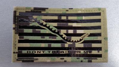 Chine Don't Tread On Me IR camo fabric material twill Flag Patches à vendre