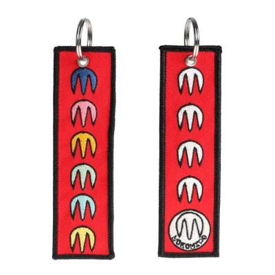 China Customizable Remove Before Flight Embroidered Keychain For Special Occasions for sale