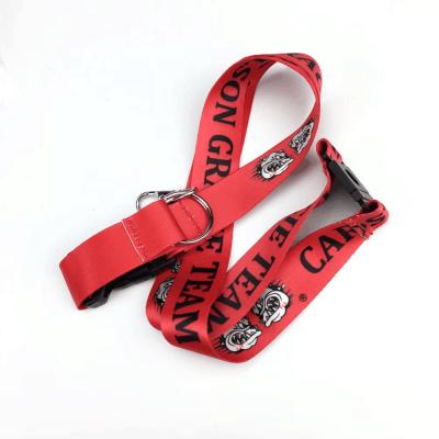 China 100 Lanyard Polyester Logo Printed Lanyard with Metal Hook and Western Union Payment for sale