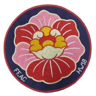 China Decorative Flower Personalised Iron On Patches Durable Shrink Proof for sale