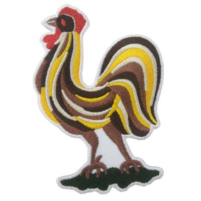 China Animal Embroidered Animal Patches Dog Birds Embroidered Badge Patch for sale