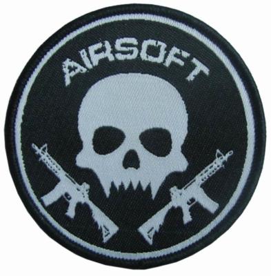 China Machine Custom Woven Patches Laser Cut Border For Cap And Clothing for sale