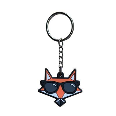 China Custom Made Soft PVC Keyring Cute Promotional 3D PVC Keychains for sale