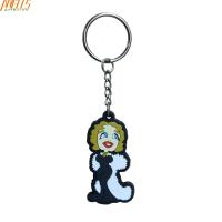 China Double Sided Rubber Key Chain Flexible Promotion Fun For Zip Puller for sale