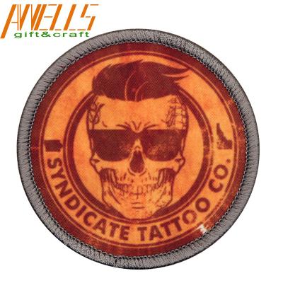 China Durable Sublimation Hat Patches Custom Logo Sublimatable Patches for sale