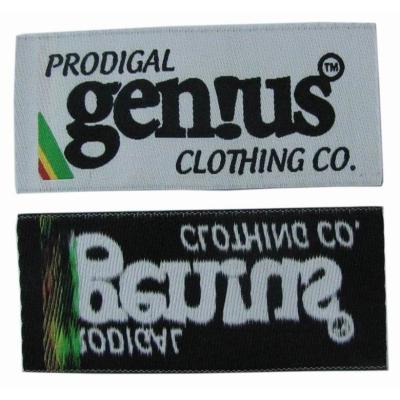 China Brand Logo Personalised Woven Labels Embroidered Clothing Labels Eco Friendly for sale