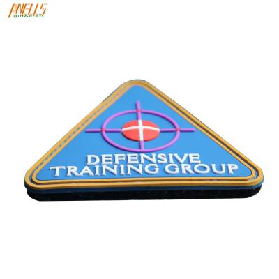 China Flexible Morale PVC Patch Raised Logo Lightweight Cool PVC Patches for sale