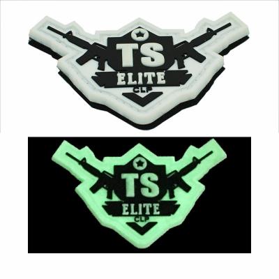 China 3D Custom Soft PVC Patch , OEM Logo Rubber Morale Patches For Military Units for sale