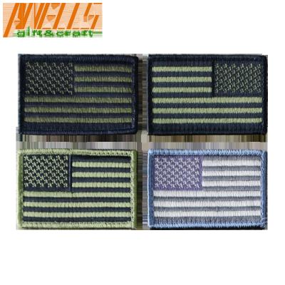 中国 U.S. 軍隊道徳的なパッチ米国の旗の前方探求パッチのホックおよびループによって刺繍されるパッチ 販売のため