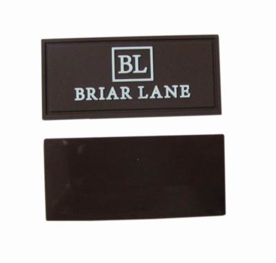 China 2D Embossed Logo Rubber Morale PVC Patch For Garment for sale