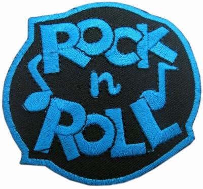 China ROCK And ROLL Hook And Loop twill Embroidery Patches PMS for sale