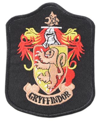 China GRYFFINDOR Logo PMS Color Custom Embroidery Patches Iron On PMS for sale