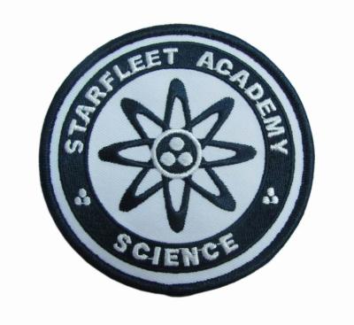 China 7C Twill Felt Background Embroidered Patch Starfleet Kings County For Jacket for sale