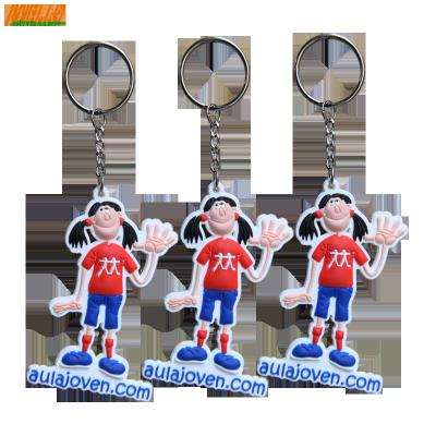 China PMS PVC Single Sided Keychain Cartoon Pendant 8mm Thickness Versatile for sale