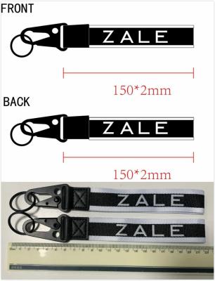 China PMS color Woven Lanyard Strap 900×25mm Washable metal hook for sale