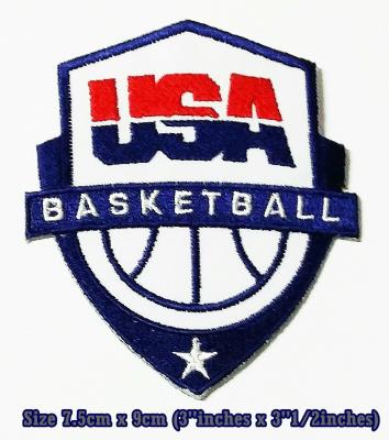 China USA. American Basketball Sport Embroidery Patches logo iron,sewing on clothes for sale