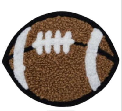 China Chenille Football Applique Patch - Letterman Jacket, Sports 2-3/8