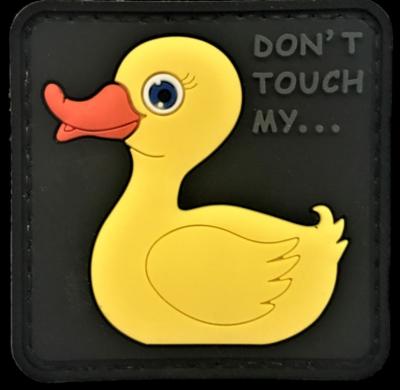 China Yellow Duck Rubber Tactical Patches Pantone Color Waterproof for sale