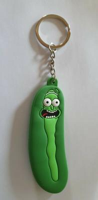 China Rick and Morty Keyring PVC Cartoon Rubber Fob Holder for sale