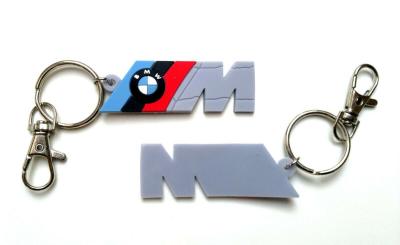 China M3 M5 Emblem Light PVC Key Chain BMW Keychain M Power Logo for sale