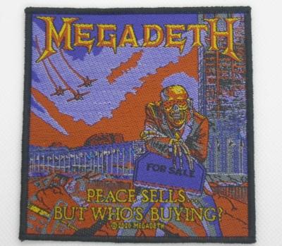 Chine MEGADETH PEACE SELLS BUT WHO'S BUYING? WOVEN PATCH à vendre