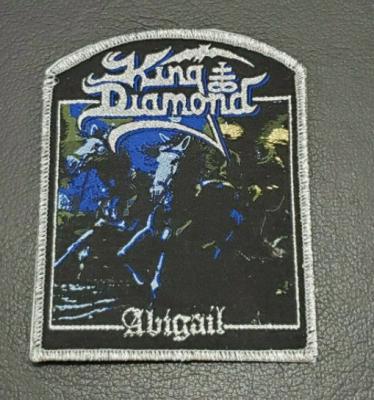 China King Diamond Abigail band Metallic Sliver Patch, Iron on Clothing Woven Badge à venda