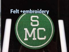 PMS Color Twill Fabric 3D Embroidered Patches Chenille
