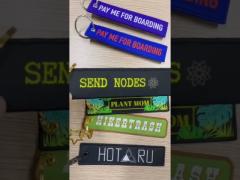 Promotion Gift Personalized Embroidered Keychains Fashion Design