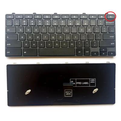 China 03G0H0 Dell Chromebook 11 3110 Replacement Keyboard w/Power Button Black for sale