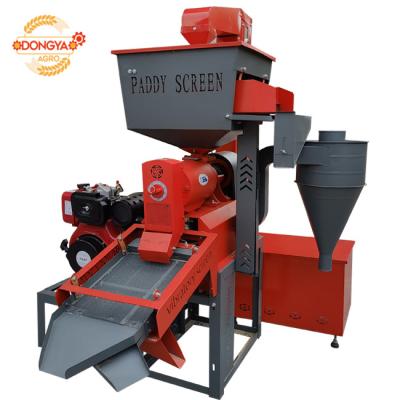 China Air Cooled 12HP Diesel Rice Mill Machine  350kg Per Hour With Loading Lifter for sale