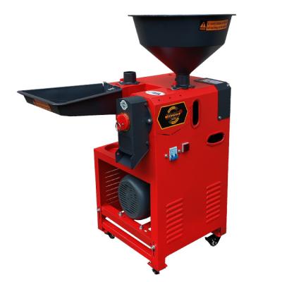 China 3HP Knob Outlet 2.2kw Single Phase Fine Bran Mini Rice Mill Machine For Home for sale