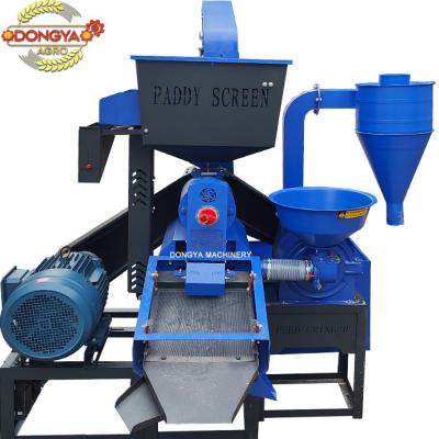 China 15hp  fine bran Vibratory  Rice Mill Machine With Loading Lifter 650KG per hour Te koop