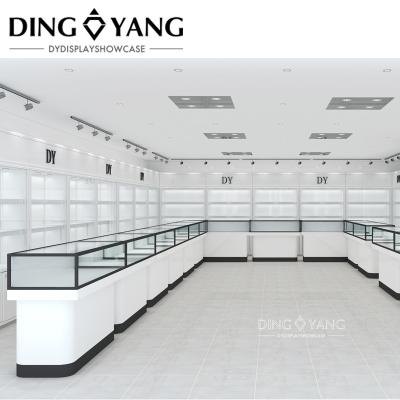 Chine Une vitrine de design de bijoux, simple, moderne, durable, sophistiqué, avec des systèmes d' éclairage à faible consommation. à vendre