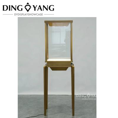 China Custom Transparent Tempered Glass Jewellery Display Cabinet Beautiful Firm Structure for sale
