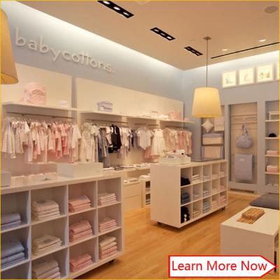 China New China hot sale fashion baby clothing stores,shop display fitting clothing stores à venda