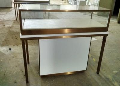 China Durable Jewelry Store Fixtures  / Store Display Cases With Stainless Steel Frame for sale