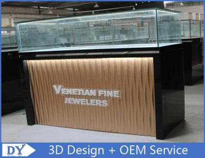 China Custom Modern Design Glass Jewellery Shop Display Counters With led lights for sale