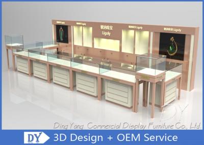 China Nice Beige Jewellery Counters Showcases / Jewellery Showcase Design for sale