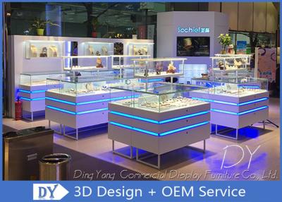 China Fashion Jewelry Showcase Display With Led Lights / Jewellery Counter Display for sale