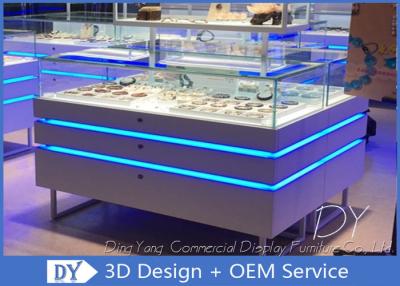 China OEM Unique Jewelry Showcase Display Spray Painting / Jewelry Store Display Cases for sale