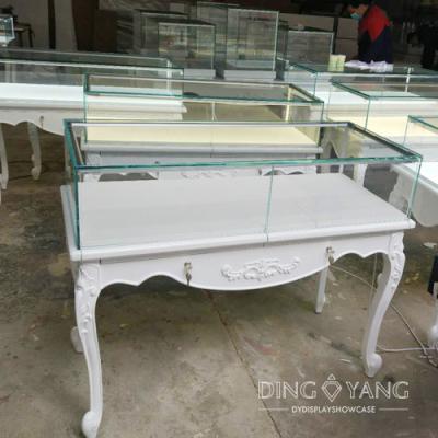 China Custom Antique Wood Jewelry Showcase Display Attractive Styles And Reliable for sale