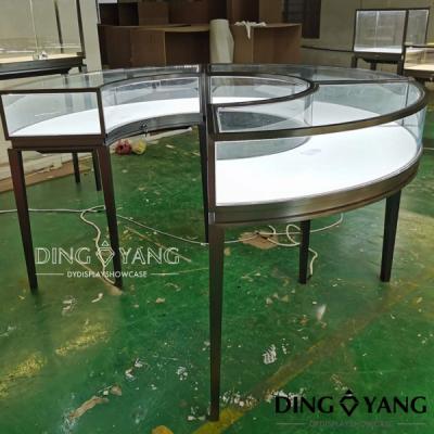 China Glass Circular D2100XH960MM Jewelry Display Cases for sale
