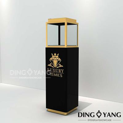 China Light Installed Jewelry Stain Steel Exhibition Display Cases for sale