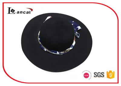 China De lãs flexíveis do chapéu de Fedora do Hatband chapéu flexível largamente Brimmed de seda de Sun grande à venda