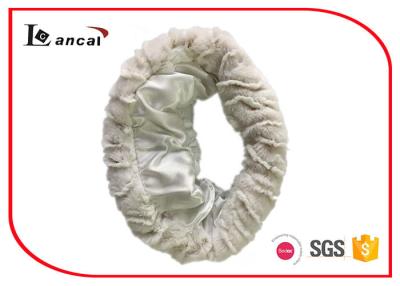 Китай 100% шарф Snood полиэфира Cream связанный для дам, шарф cowl вязания крючком продается