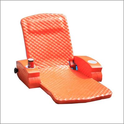China 2 Person Solid Spring Foam Pool Lounger Orange Color Relaxation Multi Functional for sale
